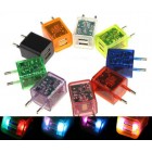 Charger Usb 2 Port Transparan Led